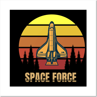 Space Force Retro Posters and Art